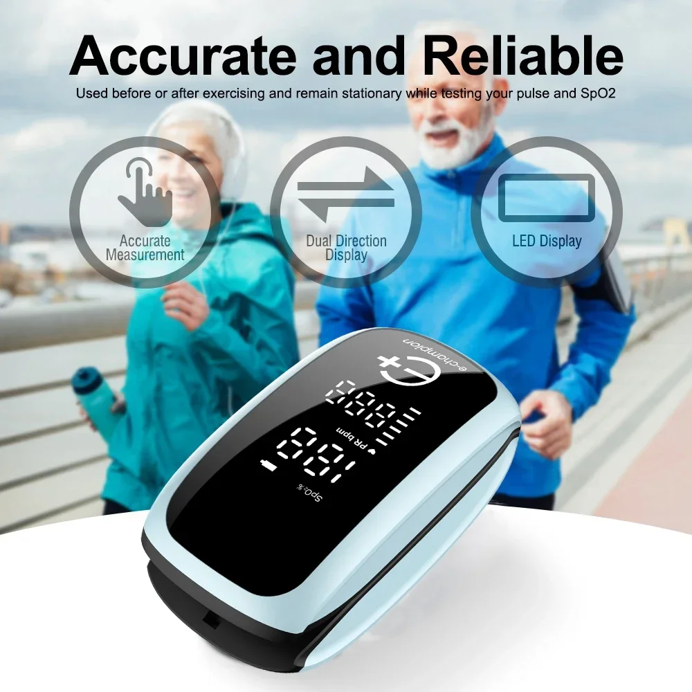مراقب تشبع الأكسجين في الدم شا - مراجعة Pulse Oximeter Fingertip Rechargeable وسعره