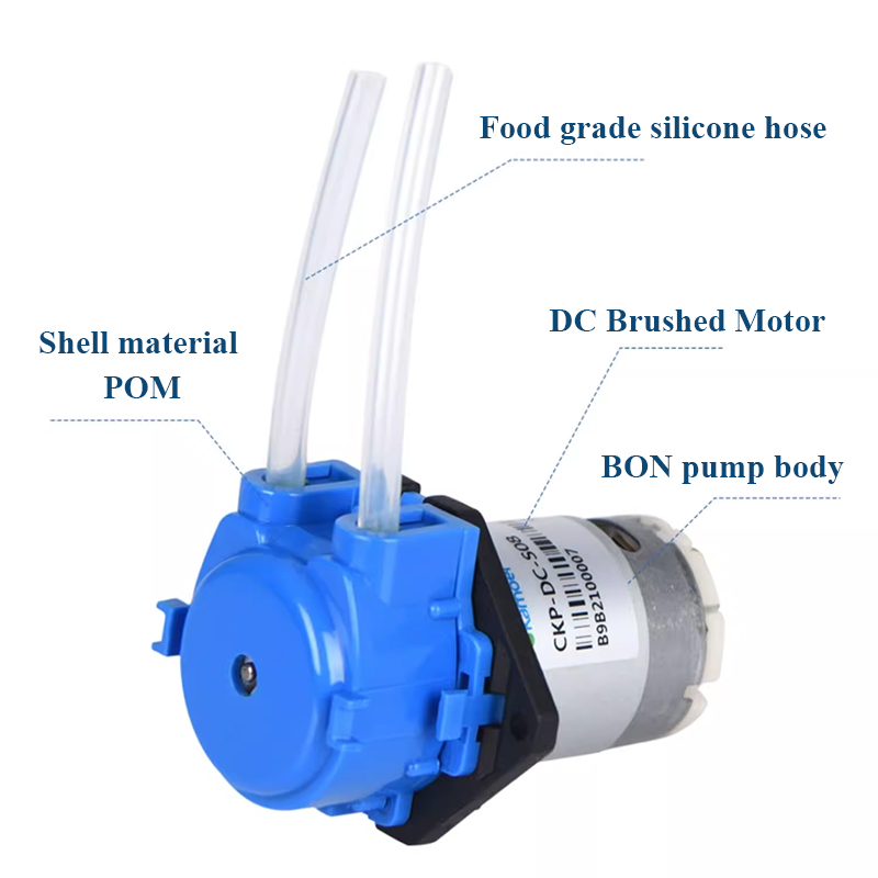 مضخة تمعجية ذاتية التحضير وقاب - مراجعة Mini Peristaltic Pump 12V وسعره