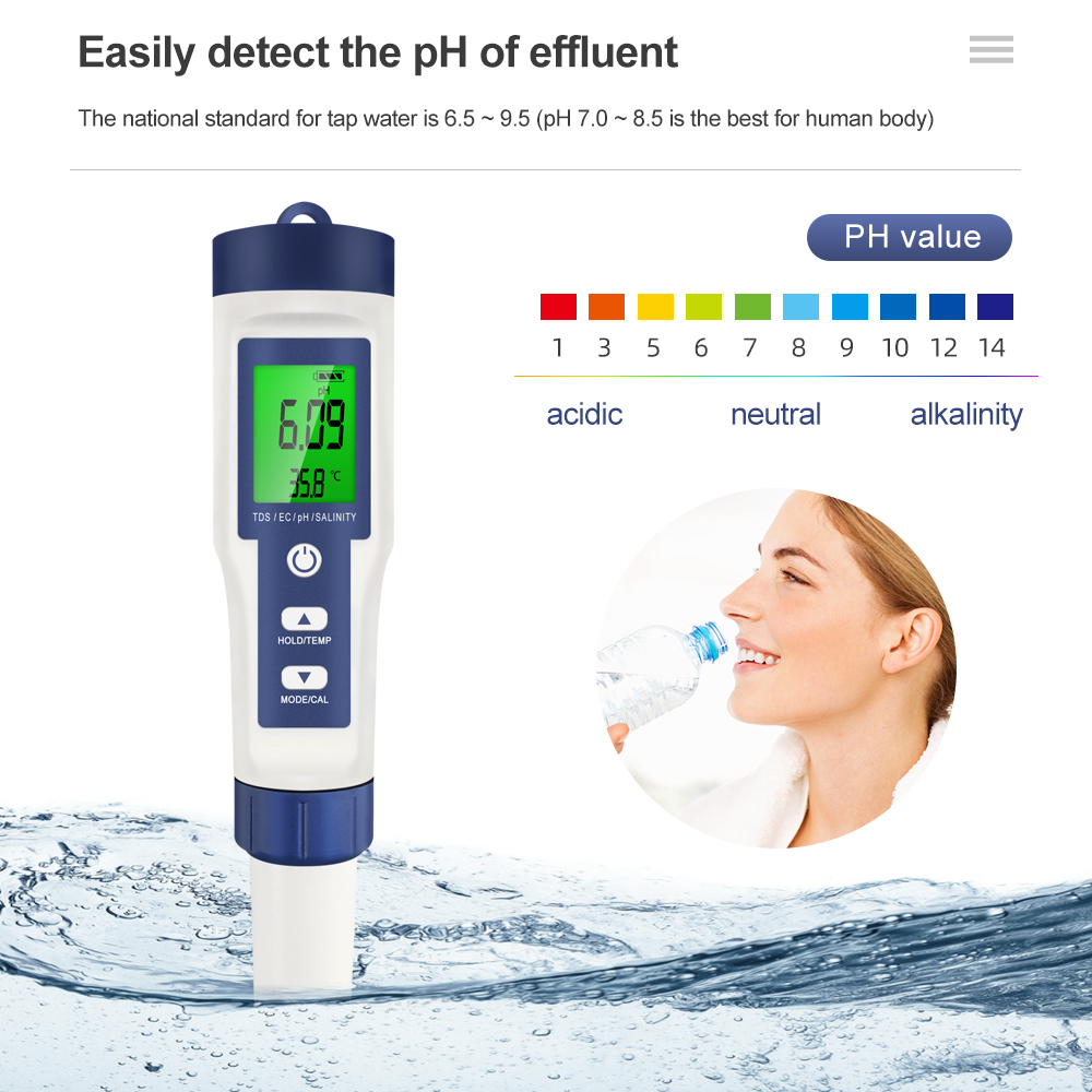 جهاز اختبار جودة المياه الاحتر - مراجعة Ph Meter Digital Water Tester وسعره